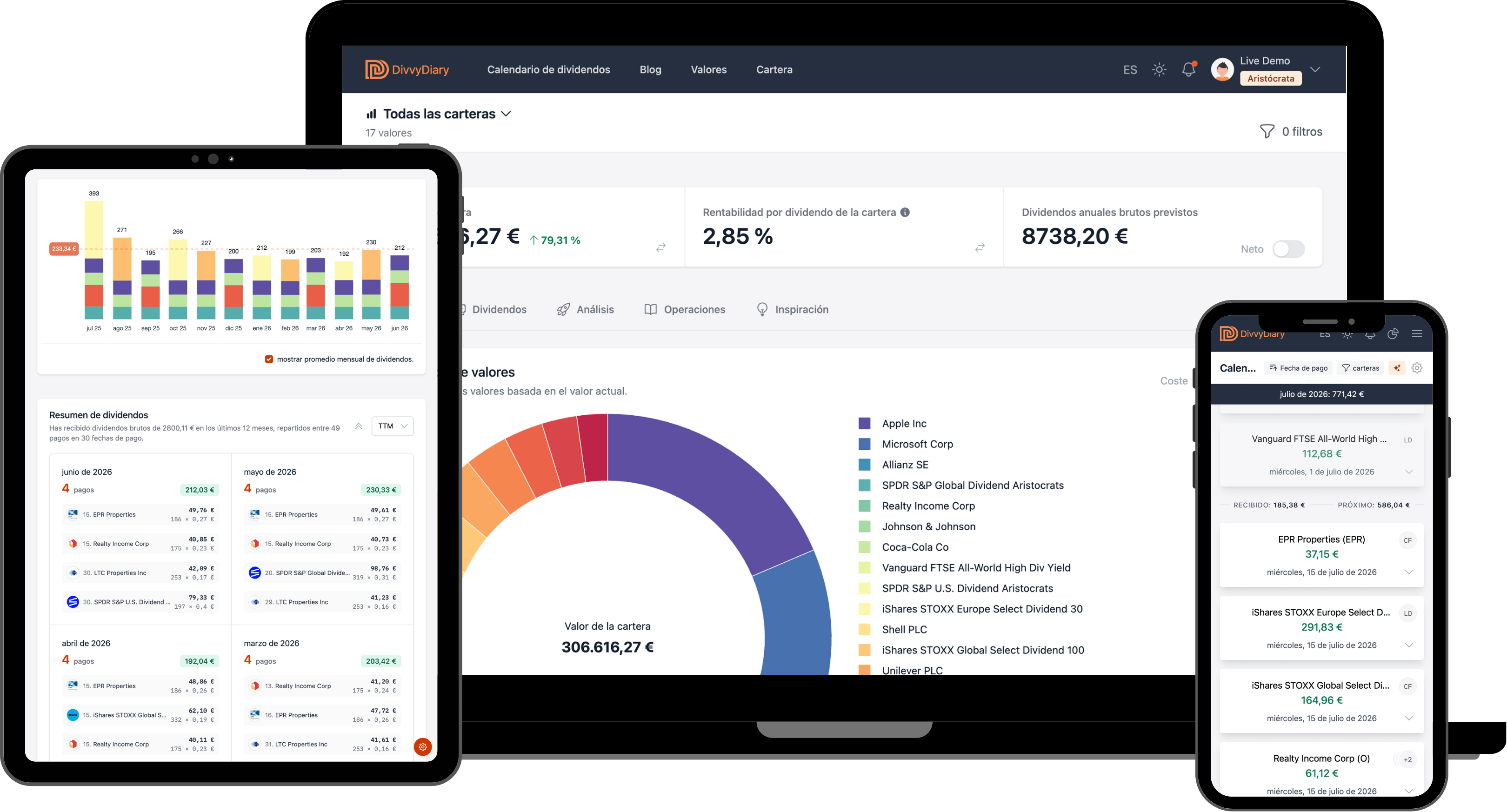 DivvyDiary Mockup